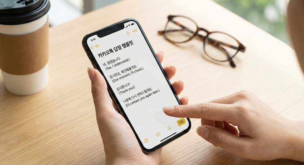 Saving common lines helps keep your tone consistent.