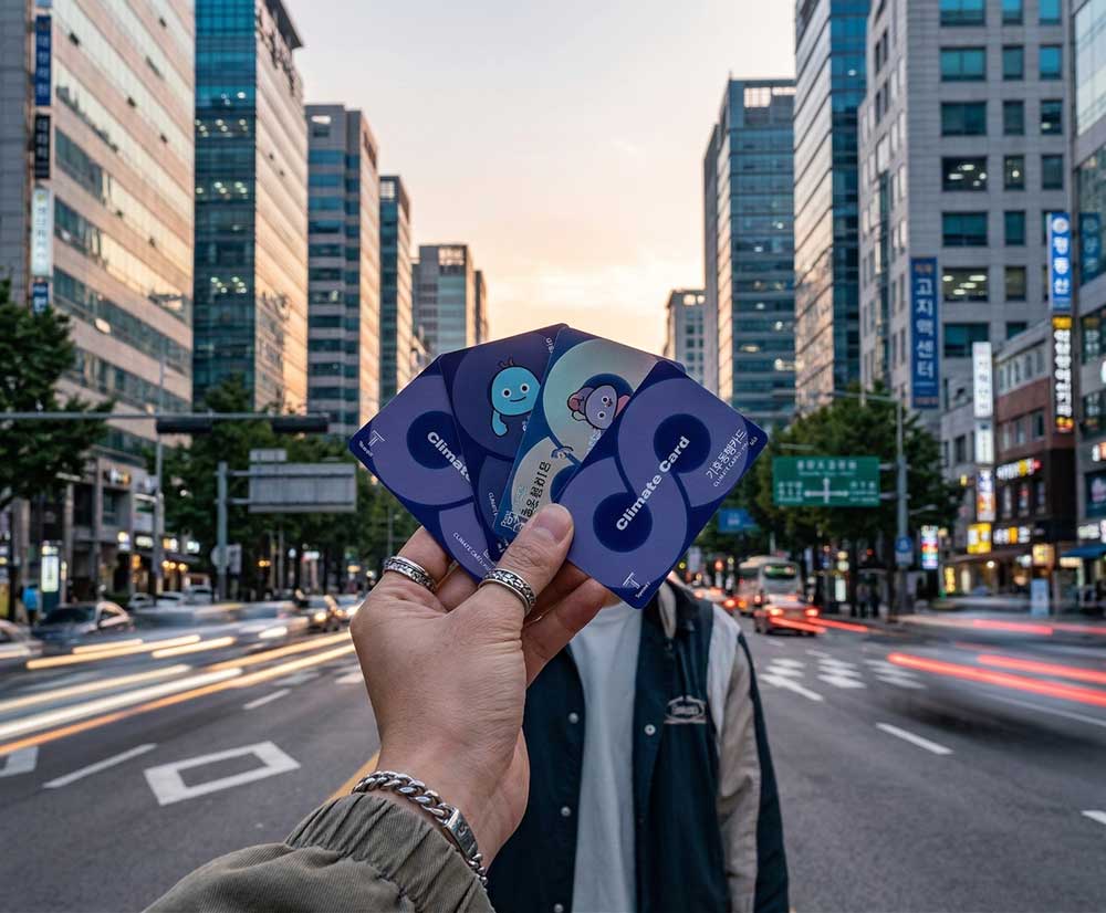 Several Seoul Climate Cards with 2026 designs lined up.
