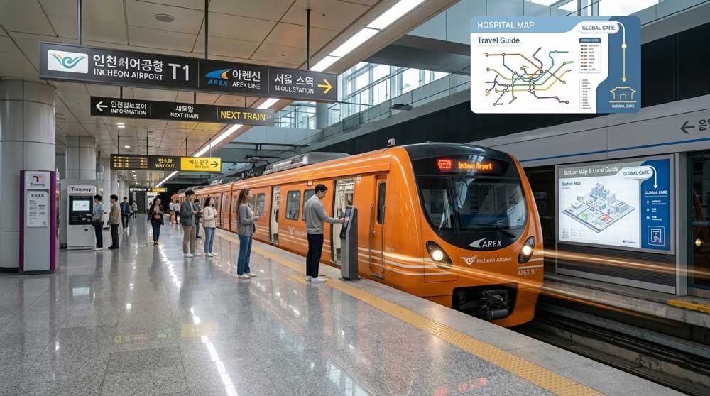 Incheon Airport AREX Express Train Platform