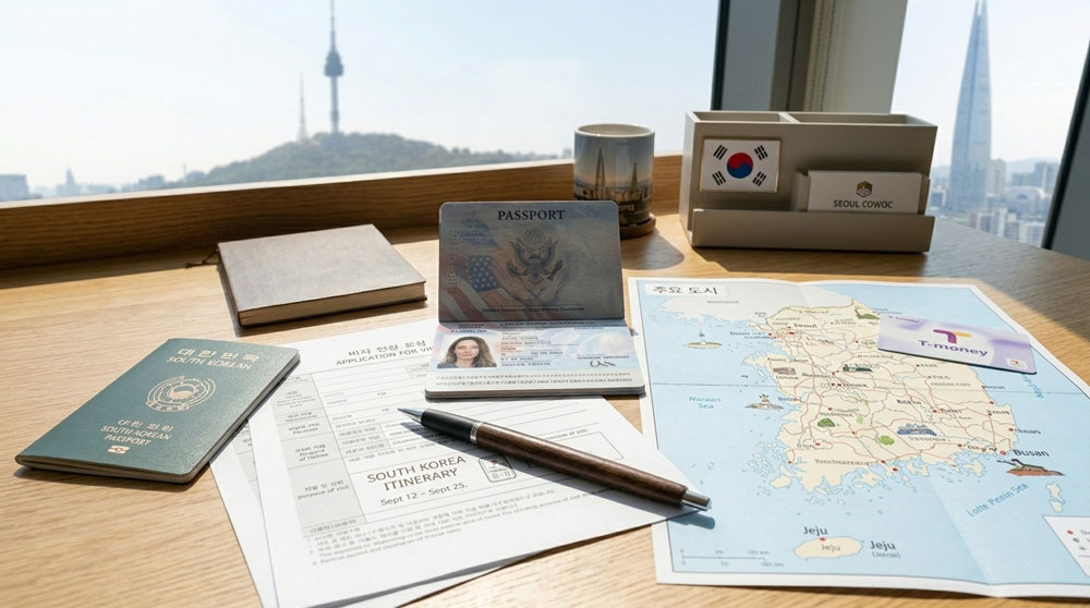Application documents for the Korea Digital Nomad Visa